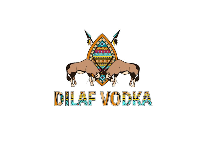 design premium african vodka logo