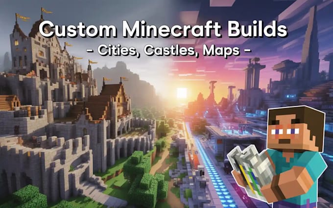 build minecraft map lobby, spawn, hub,dangeon, city,world,setup minecraft server