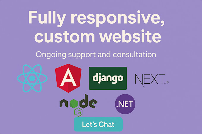 build your responsive, custom website as a full stack web developer