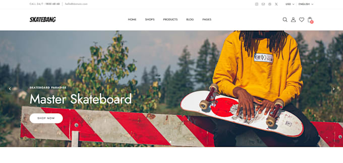 design skateboard shopify store surfboard snowboard skate shop apparel website