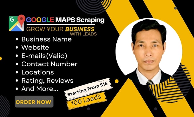 scrape google maps data for lead generation to sheets