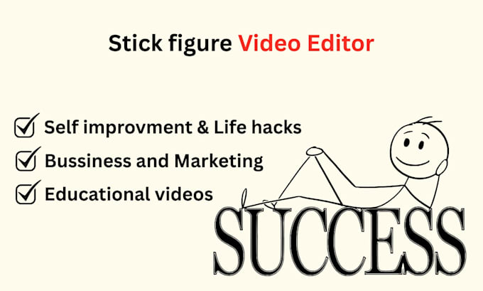 make self explainer stick figure animation video for youtube