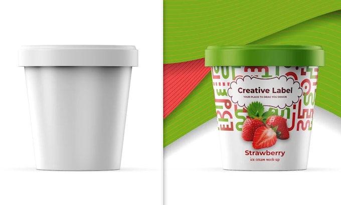 design realistic product mockups with smart objects