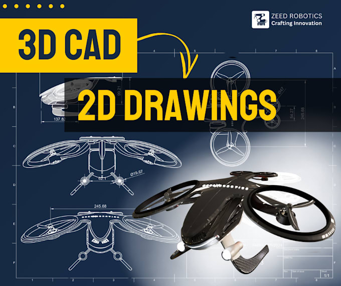 create technical drawings from your 3d cad model