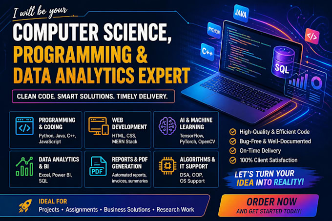 do computer science projects , ai, web, data