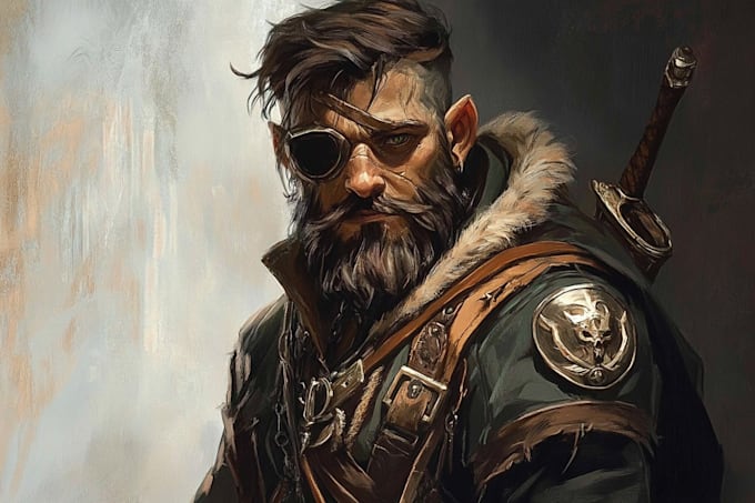 draw your dnd character art