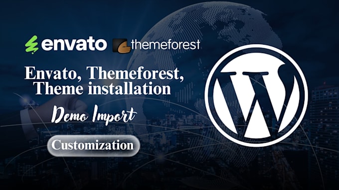 install wordpress theme, import demo like the demo, and customize your website
