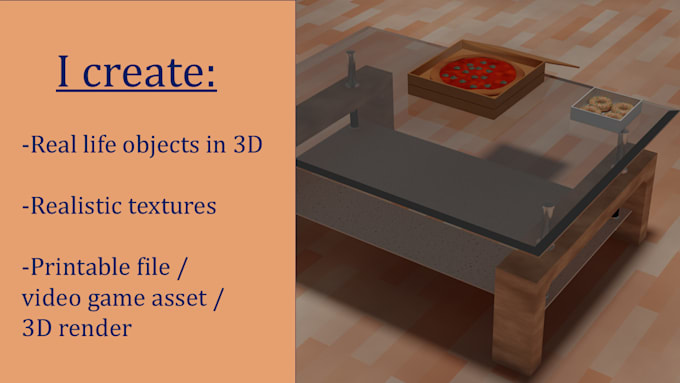 create 3d objects that can be integrated into bigger project