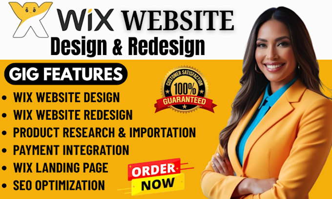 create wix website design redesign wix website development wix landing page SEO
