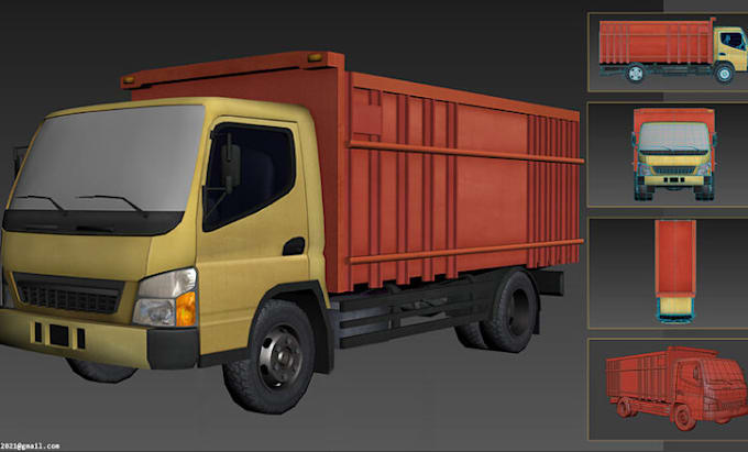 do automotive car, 3d truck design, body car part, for 3d printing