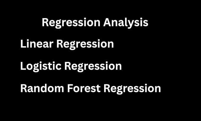 do linear, logistic, random forest regression analysis in python, rstudio, excel