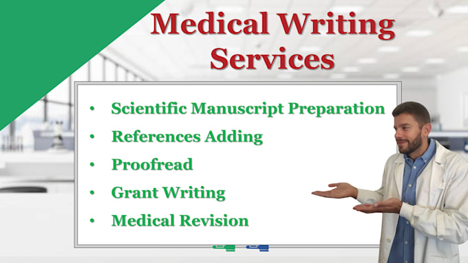 provide expert medical writing services