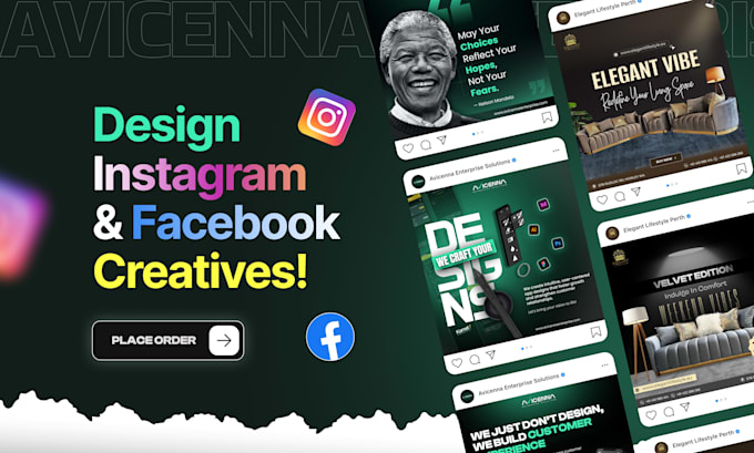 create insta and fb ad creative, ad posts, ad designs, linkedin banner
