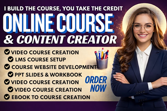 do udemy video, training manual, webflow, lesson planner, online course creation