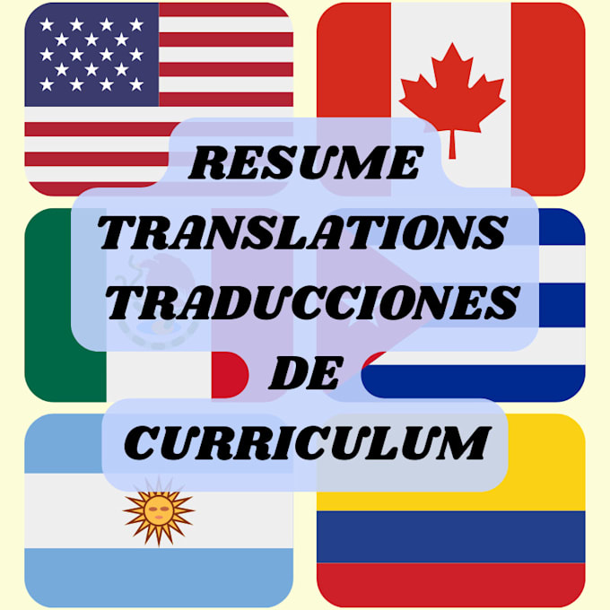 traducción de curriculums vitae