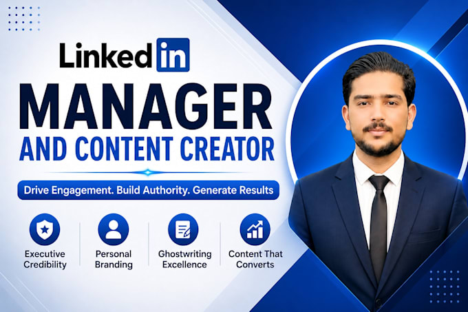 be expert linkedin marketing manager and content creator