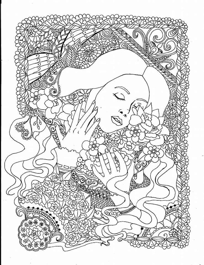 do detailed fantasy coloring book for you