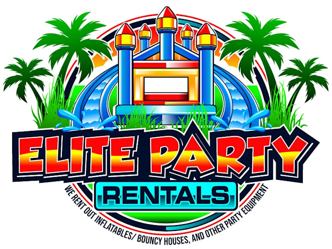 design wonderful bounce house logo for your company