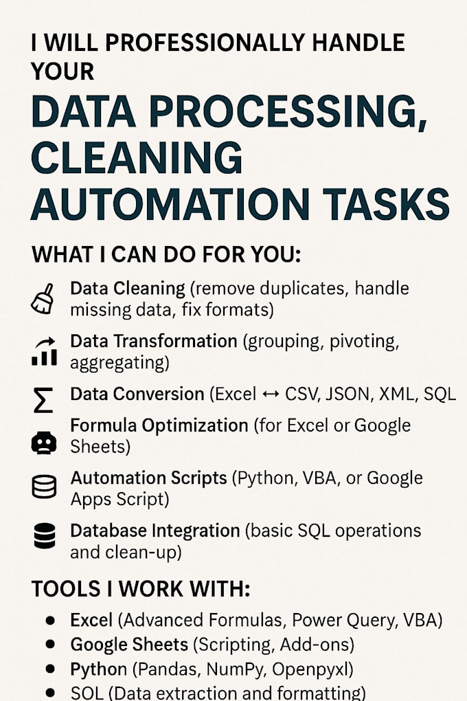 automate your data processing tasks