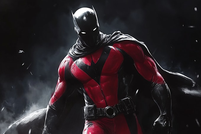 make drawing of super hero character