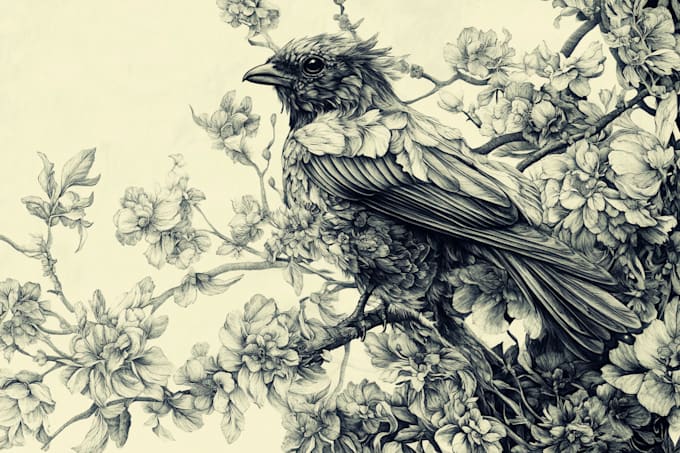 draw botanical and animal designs and patterns for you