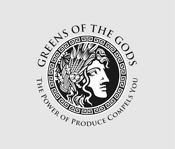 design greens gods micro green farm logo