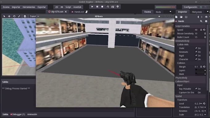 develop a fully functional 2d game in godot engine for you