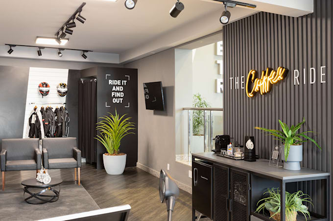 Render realistic 3d showroom commercial store design retail stores ...