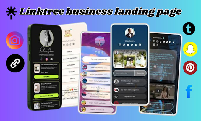 setup and customize linktree landing page, biolinks linktree, tap links