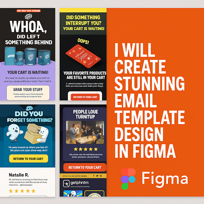 design a professional email newsletter template in figma for your brand