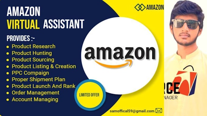 be your expert amazon  virtual assistant, amazon store VA