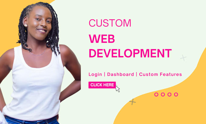 create a website with login, dashboard, and custom features
