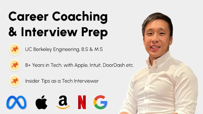 provide interview coaching for big tech and corporate jobs