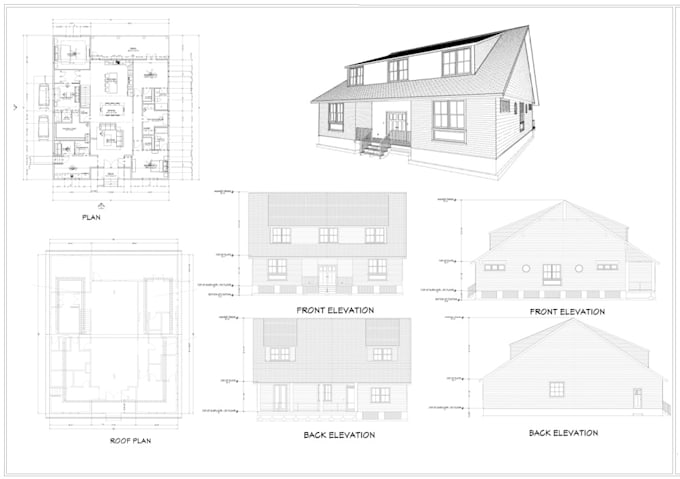 draw city permit architectural drawings