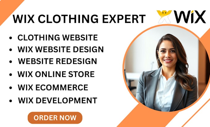 build wix clothing website or redesign website using wix editor or wix studio