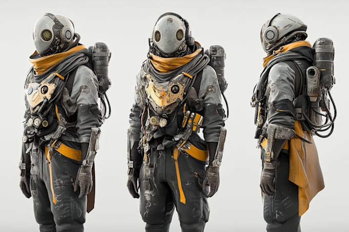 Draw fantasy or sci fi concept art character design by Laylarke | Fiverr