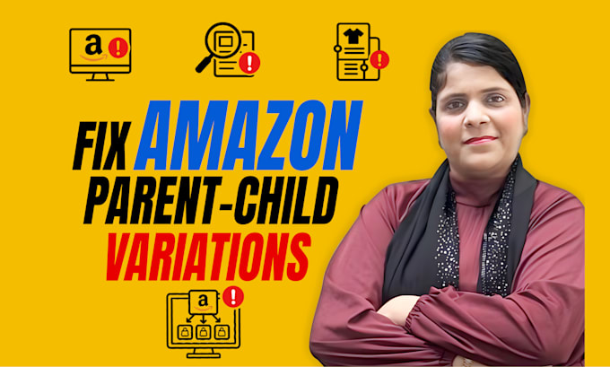 create amazon listing merge parent child variation creation for all category