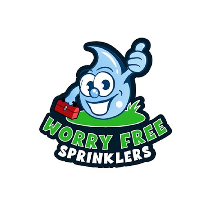 make dynamic elegant water drop logo for sprinkler company
