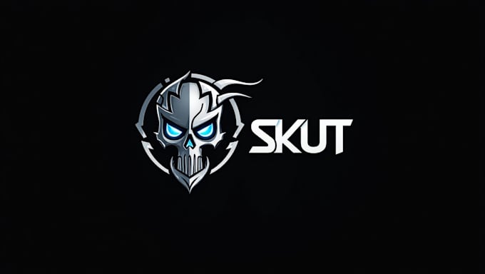 do skull esport mascot logotype icon sticker death