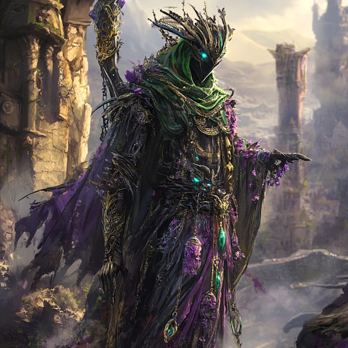 made a fantasy characters portrait for you