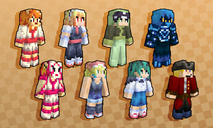 make you a cool custom minecraft skin