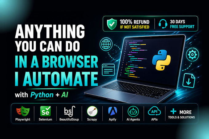 automate your repetitive browser tasks or data extraction using python