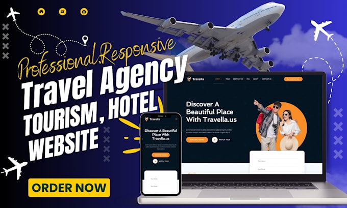 do travel agency website, tourism website, hotel website