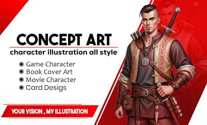 draw illustration concept and concept art