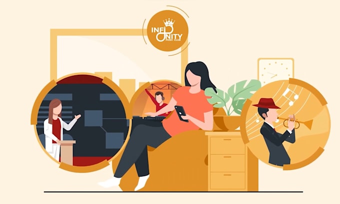 create engaging custom 2d animated explainer video for you