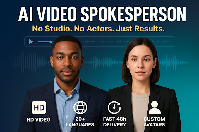 create realistic ai avatar video spokesperson with lip sync