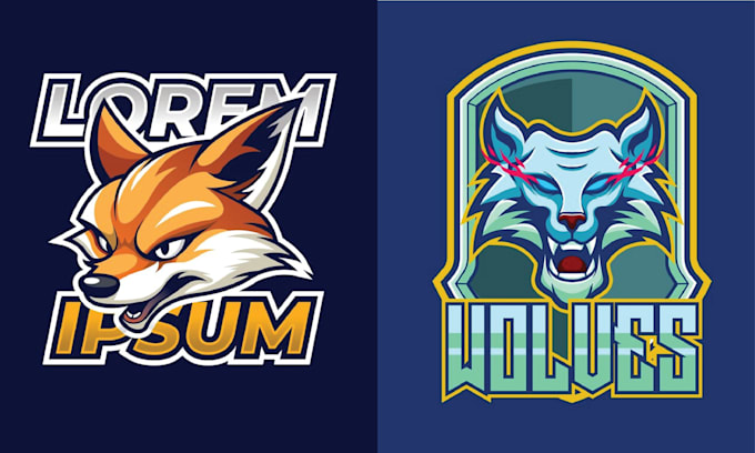 do amazing mascot animal wolf fox logo design
