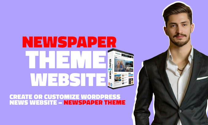 create magazine website by newspaper wordpress theme