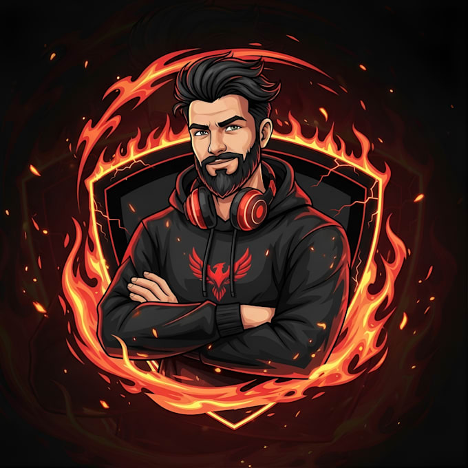 design a professional mascot logo for gaming, youtube, twitch, or etc