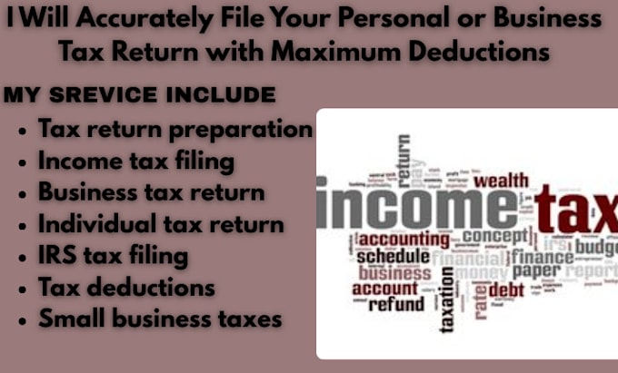 accurately file your personal or business tax return and maximize deductions